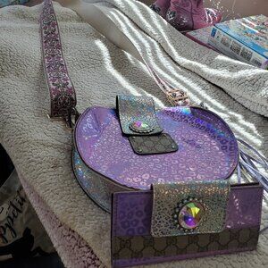 Boutique Unique Leather Canteen Bag With Matching Wallet